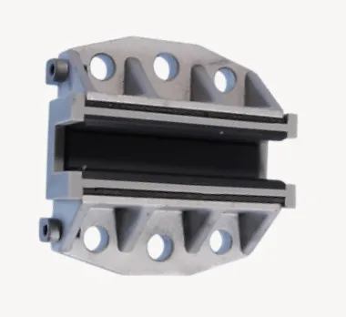 Башмак направляющий в сборе с составным вкладышем L=100 мм h=16мм лифта Orona