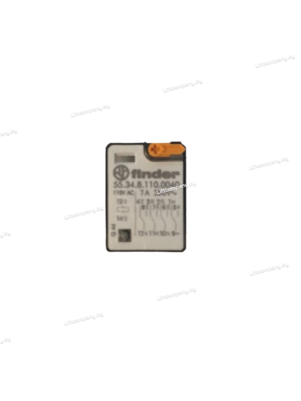 Промежуточное реле Finder; 4 перекидных контакта 7А (110В АС)