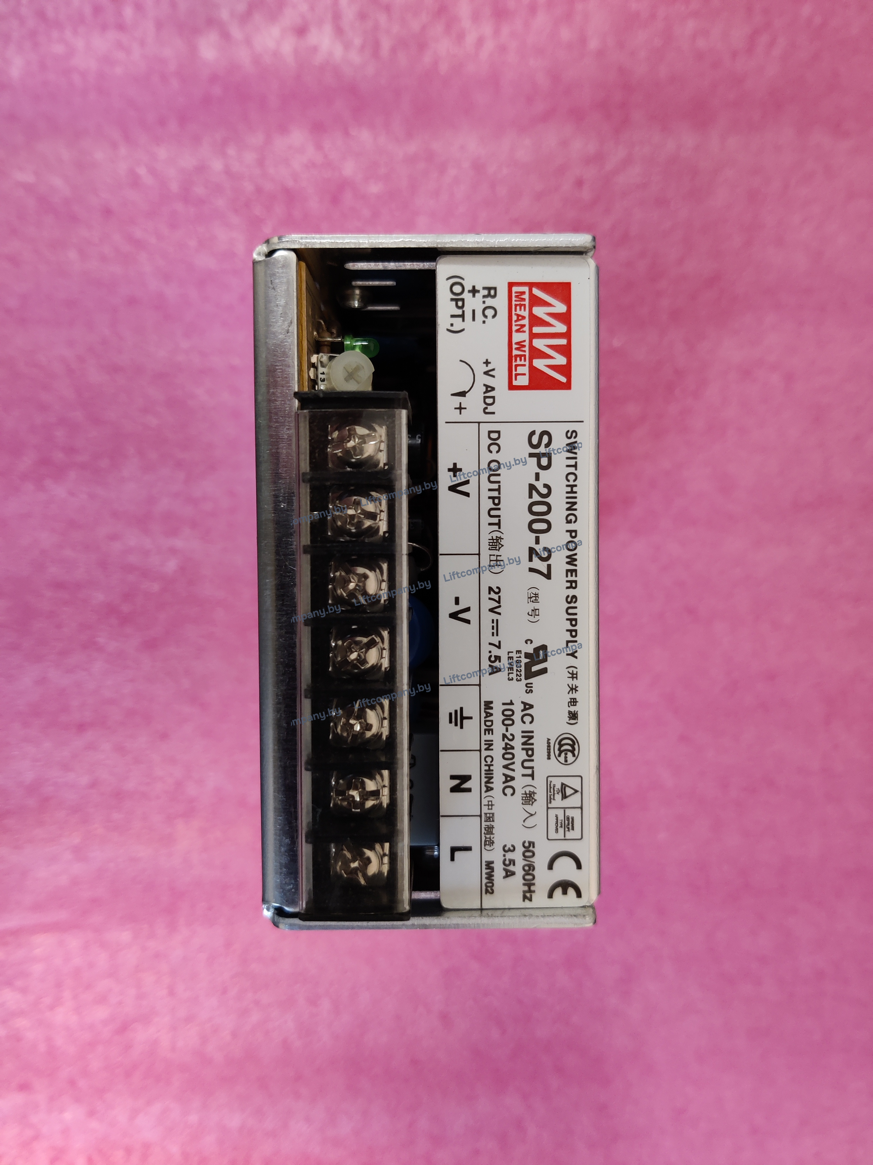 Блок питания Mean Well RSP-200-27 (вход: 100-240V AC/2,5А, вых: 27V DC/7,5А)