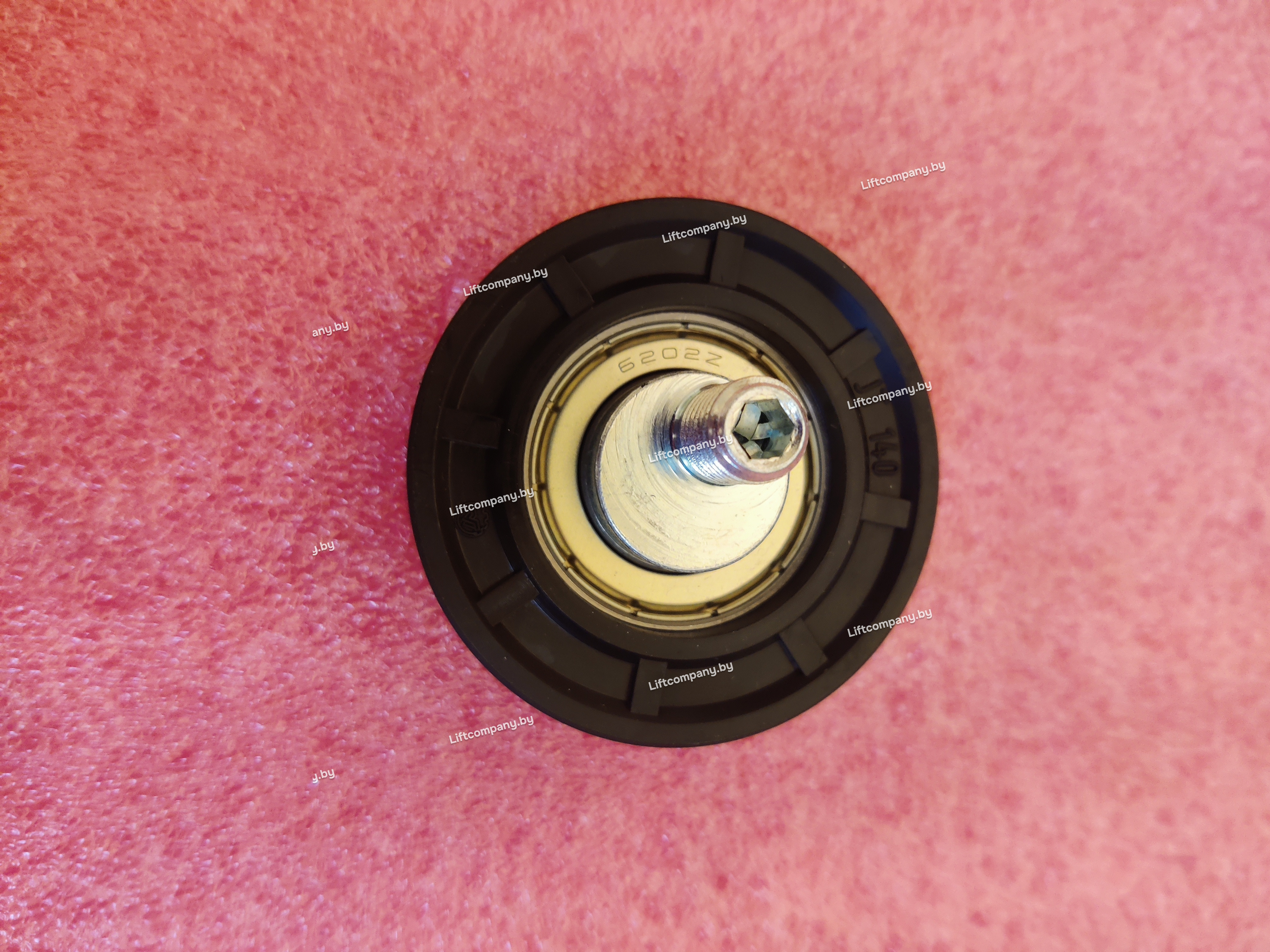 Ролик с осью D=55мм эксцентриковый JT-140-1 (303663 003) D55x18xM10 ЩЛЗ