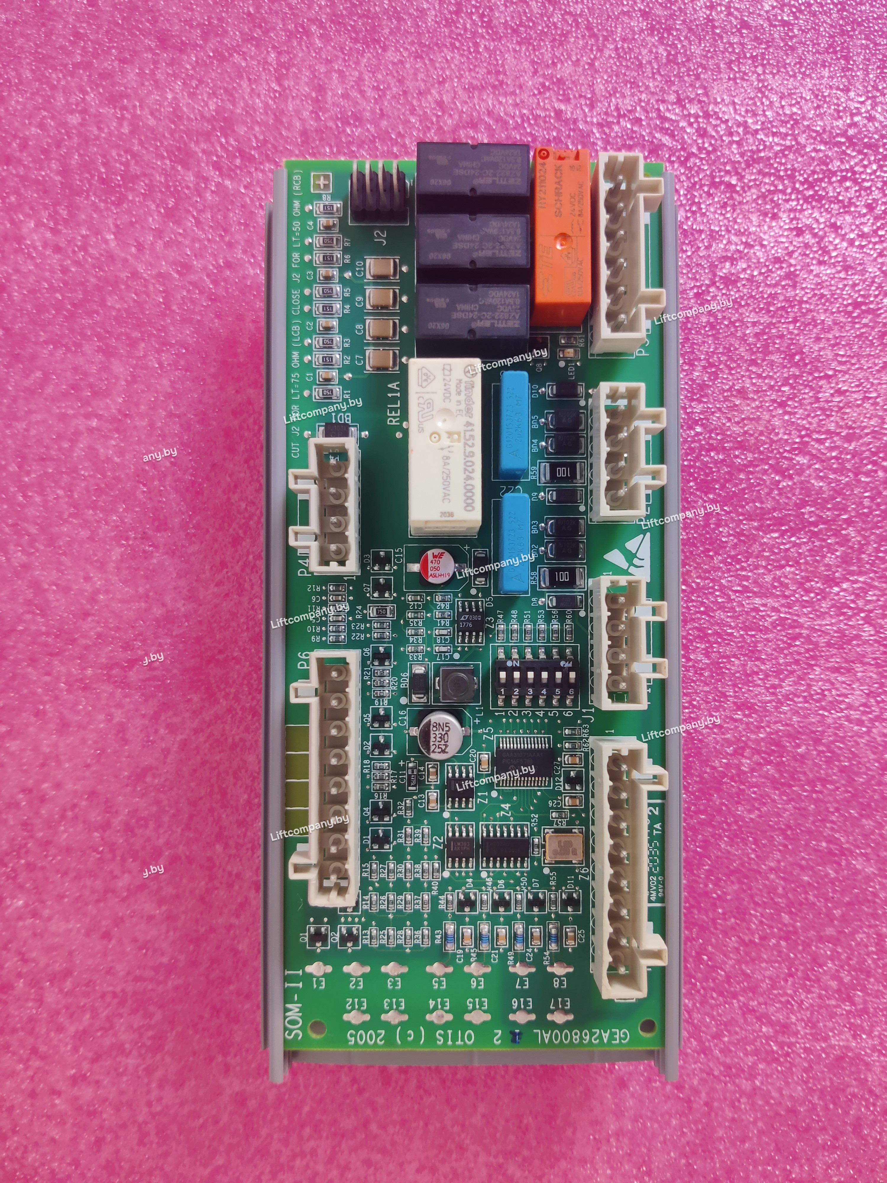 Плата SOM-2 GEA26800AL2, разъем WAGO, OTIS